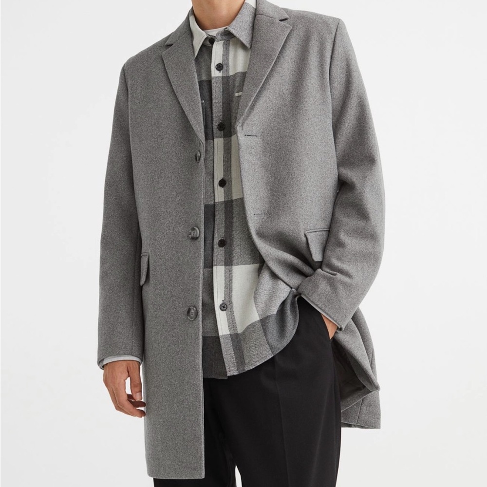 New H&M men’s Wool-blend Coat size XL brand new